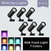 Track Light LED RGB Color Set Stage Lighting Fixture Lamps 220V Rail Ceiling Spot Led Disco Lights Decoration Bedroom Track Lamp