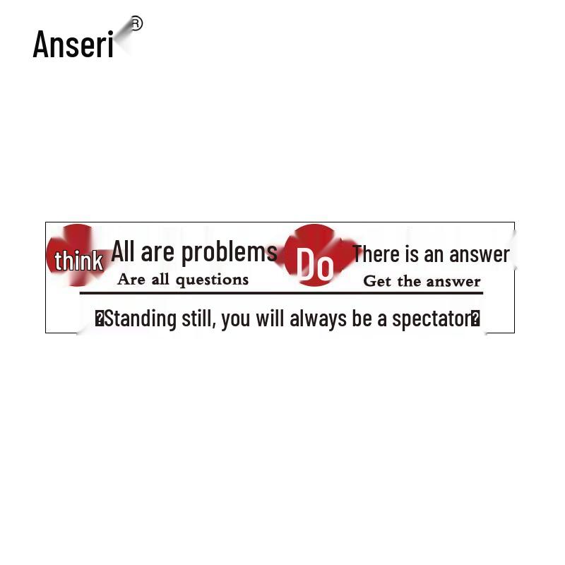 Anshairui Motivational 3D Acrylic Wall Decal