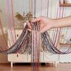 Door String Curtain Doorway Beads Curtains,Hanging Room Divider Beaded Decor Fringe Panel Closet Window Doors Sequin Sheer Tassel