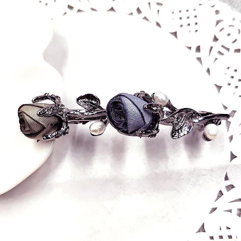 

Хороший держатель для хвоста Заколка для волос Аксессуары для волос Стразы Листья Заколки Женские Кристалл Роза Цветок Женский Изящный 10