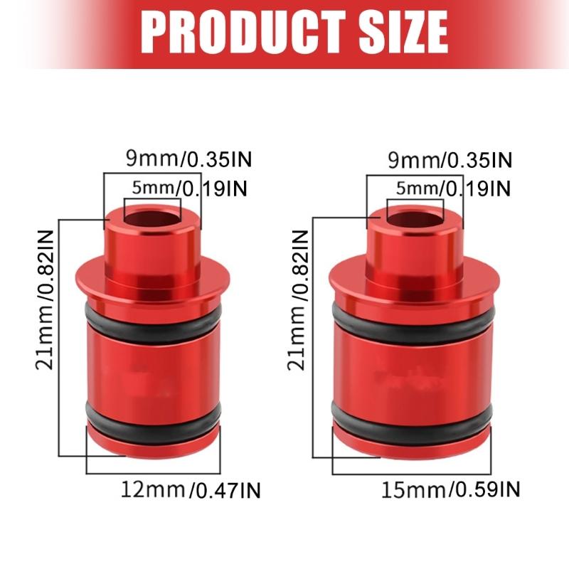 12/15mm To 9mm Thru Axles Quick Release Hub Conversion Adapters Quick Disassembly Conversion Seat Head Easy to Use