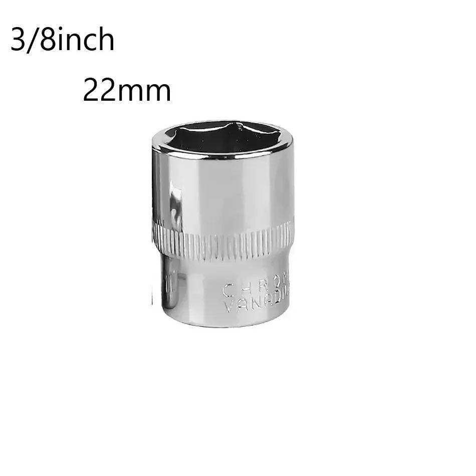 3/8" Head Square Drive Ratchet Wrench Socket Hex Keys Socket Bits Metric Double End Hexagons Sleeves 6-32mm Range