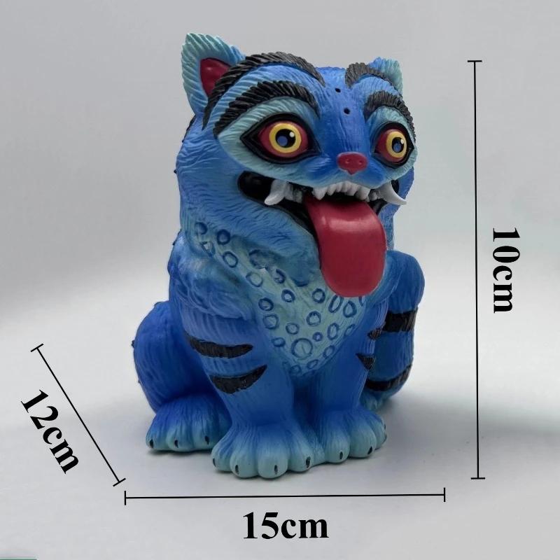 Kpop Tiger Anime Figure: Cute Resin Sculpture With Bird - Fantasy Home, Garden & Courtyard Decor Ornament