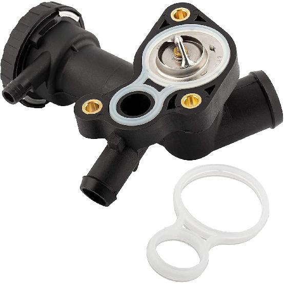 11531486703 Engine Coolant Thermostat & Housing for Mini Cooper 2002 2003 2004 2005 2006 2007 2008 Cooper S 2006 2007, 11537829959 11537596787