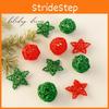Wicker Decorations Christmas Star Heart Hanging Set For Celebration Festival