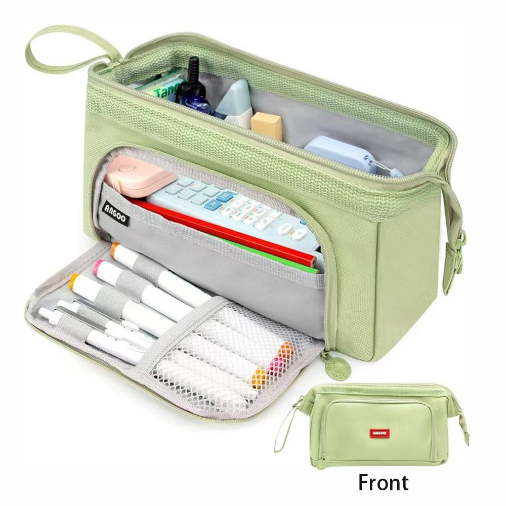 Ship type Japanese minimalist large capacity pencil case student ins high aesthetic niche stationery box