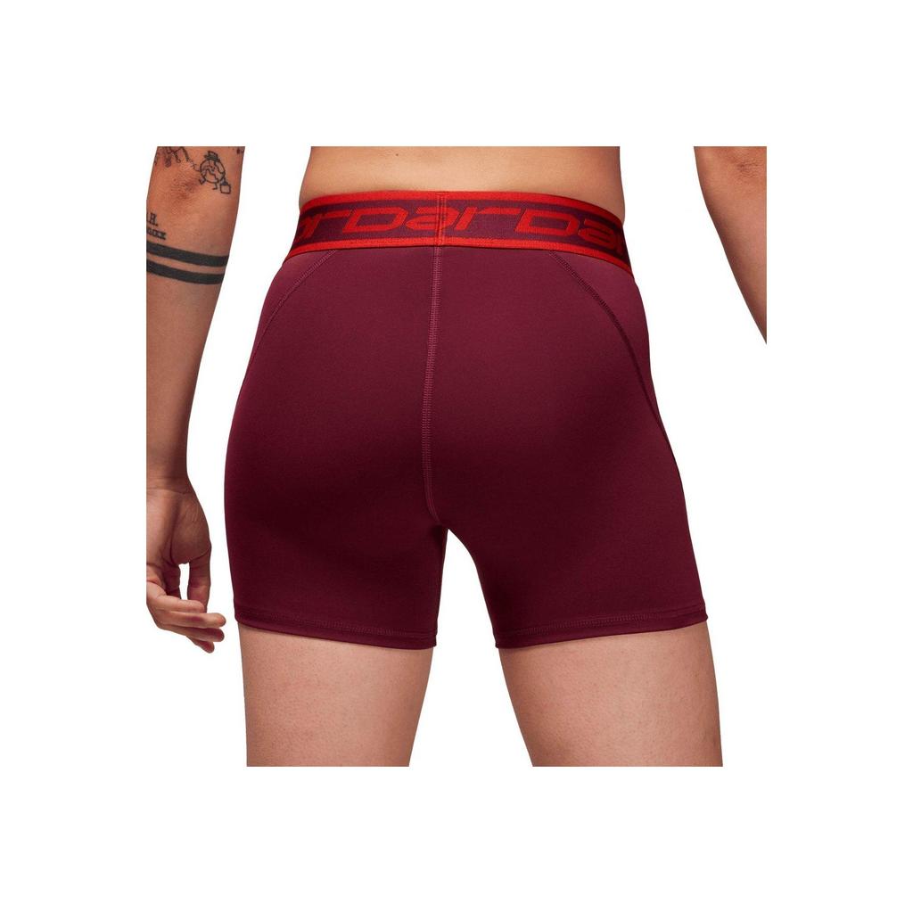 Jordan Sport Color Block Letter Print High Waist Sports Shorts Women Shorts Night-Red FB4623-681