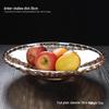 Yode Amber Crystal Glass Snack & Dried Fruit Plate 36cm