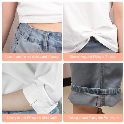 Adjustable Y Shape Rolled Edge Cuff Clips Adjustable Sleeve Fastener For Secure Fit Jewelry Tools Accessories