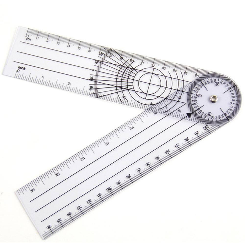 Gemeinsamer Lineal Langlebig Transparent Glatt Sanft Gliedmaßenwinkelmessung Gliedmaßenwinkel-Lineal Langlebig Einfach zu bedienen Hohe Qualität Lineal
