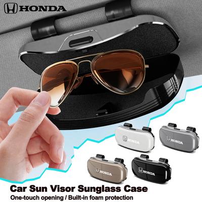 Car Visor Glasses Box Auto Sunglasses Storage Box For Civic FIT CRV Accord Jazz HRV Prelude Insight Odyssey Vezel 5th City