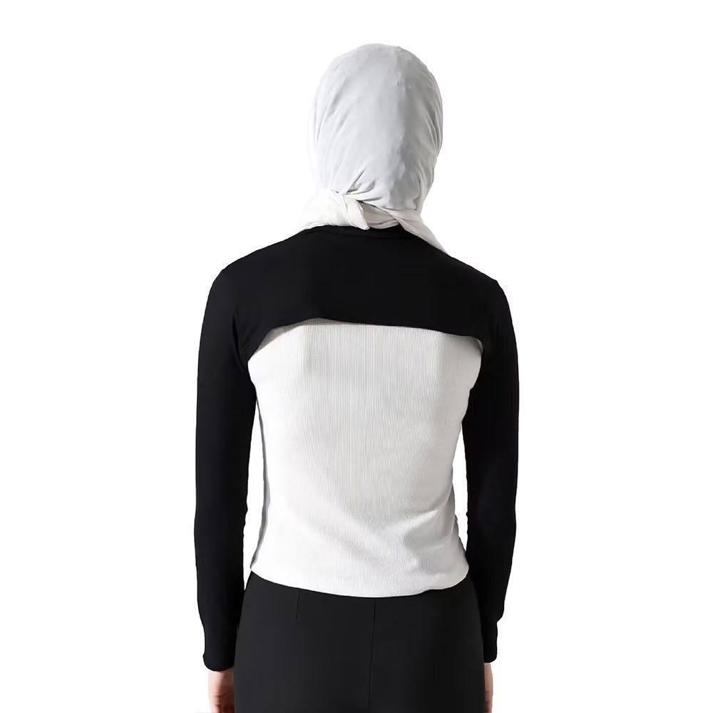 Solid Color Summer Ice Silk Sleeves Full Neck Long Sleeves Shawl UV Resistant Shawl Sports