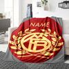 Custom Name Brentford Football Club Crest blanket for Couch & Bed, Plush Cozy Fuzzy Blanket Super Soft & Warm Blankets for Fall and Winter. 0908237