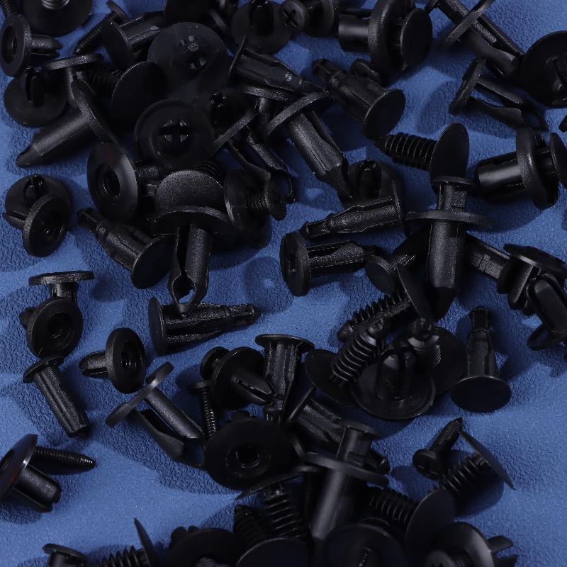 190 Buc Clipuri de Fixare Auto Kit Elemente de Fixare din Plastic 6 Dimensiuni Set Nituri cu Pini de Apăsare Auto Clipuri Nituri cu Apăsare pentru Caroserie Bară de Protecție