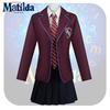 Cosplay Costume Matilda Purple School Uniform Dress Halloween Party Prop Gifts