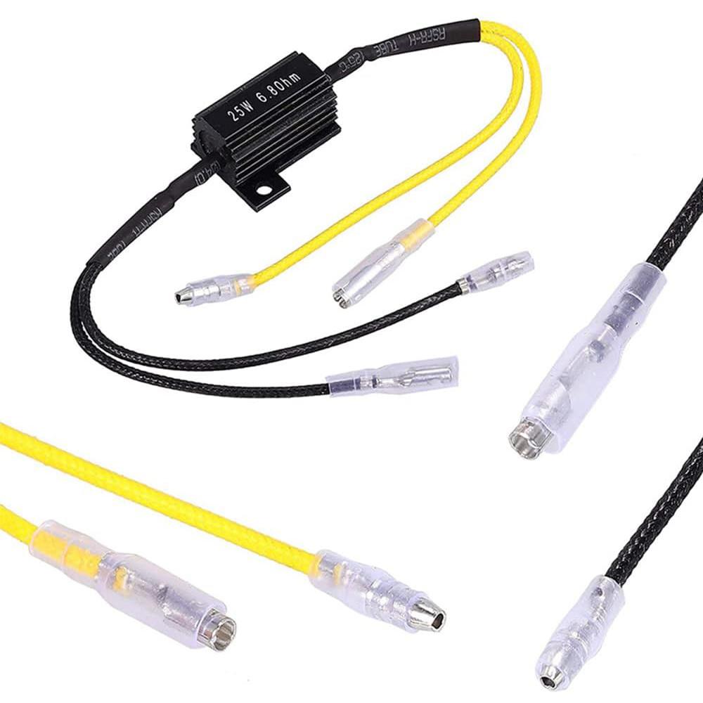 4x Resistors Cable LED Mini Turn Signal Motorcycle 6.8Ohm 25W Resistor Resistor