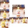 Cute Fluffy Chick Plush Toy Keychain Adorable Yellow Duck Bag Accessory