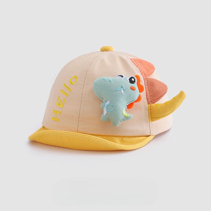 New Small Dinosaur Short Brimmed Baseball Cap for Men and Women's Personalized Fashionable Baseball Cap Baby Hat