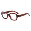 New Retro Small Frame Glasses Frame For Women's Pography Concave Shaped Eyewear Frame Personalized Flat Lens