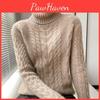 Street Turtleneck Sweater Autumn Women Winter Long Sleeve Knitted Pullover Loose Lady Thicken Knitwear