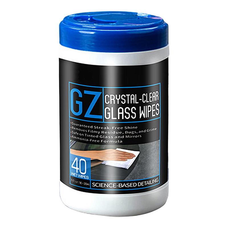 

Салфетки для чистки салона автомобиля, 40 шт., автоматическое средство для мытья окон, салфетки для обеззараживания стекол автомобиля и удаления масляной пленки, автомобильные салфетки