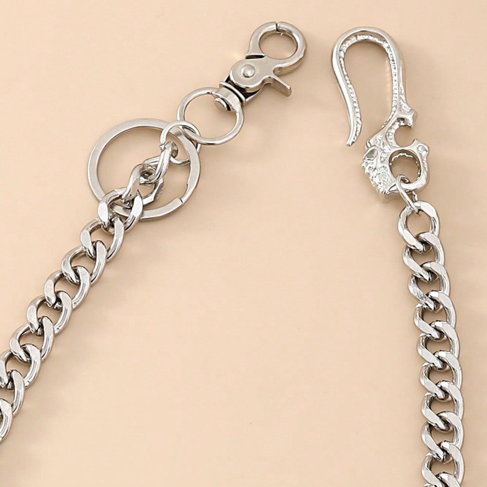 European and American Jewelry Punk Skull Hook Keychain Men's and Women's Trouser Chain Fashion Chain Waist Chain