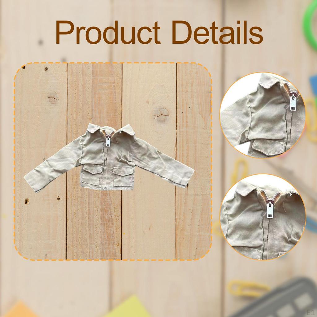 1:6 Scale Action Figures Jacket,Doll Accessories Costume Model Mini Handmade Dress Up Fashion