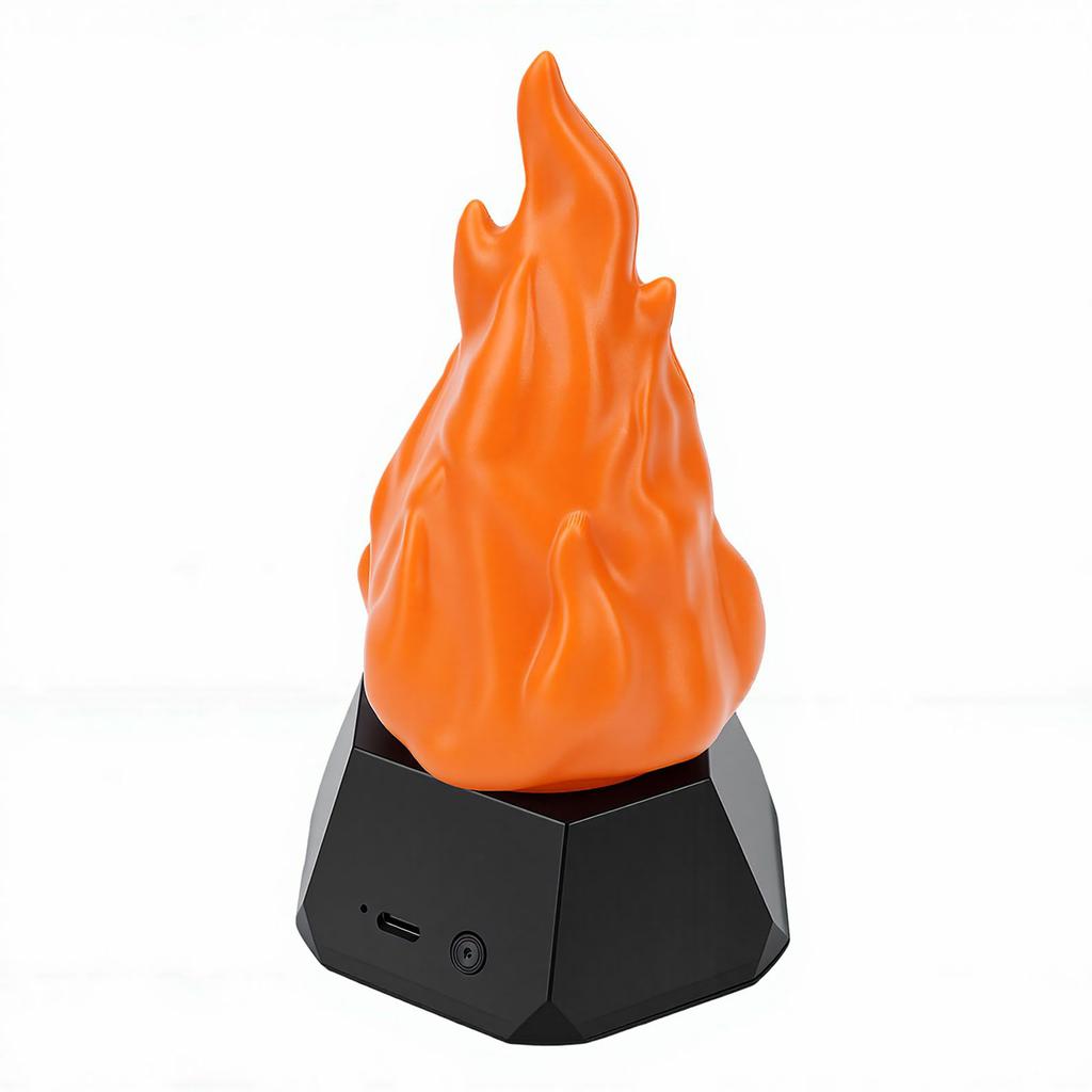 Fake Fire Lamp Rechargeable Lifelike Flickering Effect Portable Adjustable Lighting Multi Purposes Fake Fire Lamp