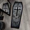 Coffin Bath Mat Halloween Rug, Gothic Home Décor Living Room Bathroom Bedroom Kitchen Coffin Halloween Doormat Horror Gift