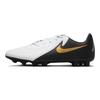 Nike Phantom GX 2 Academy HG/AG Artificial Turf Shock Absorbing Durable Soccer Shoes Men Soccer Shoes White Black Gold FJ2551-100