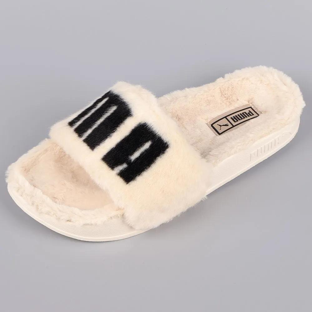 Puma Lead Cat 2.0 Fuzz WNS Slippers 38731302 Fur Slippers Fur Shoes Winter Warm Shoes for Indoors and Outdoors