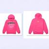 Conjunto de Moletom Sp5der Rosa V2 Feminino Streetwear Algodão Mesclado Oversized Conjunto de Treino Duas Peças Com Estampa