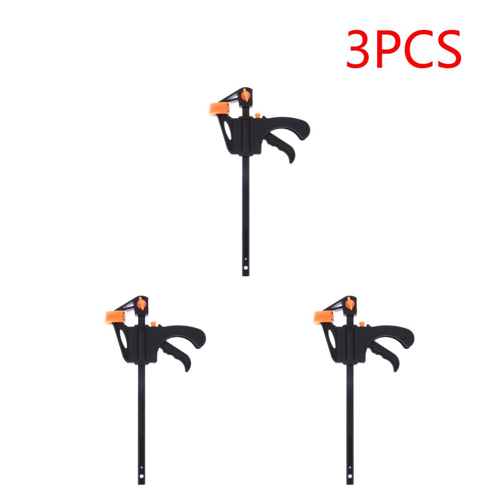 

4 Inch F Type Woodworking Clip Heavy Duty Work Bar F Clamp Ratchet Release Portable Practical Convenient DIY Hand Tool