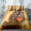 Hamster Duvet Cover Family Pet Guinea Pig for Women Children Boys Girls Lovely Mini Animals Quilt Cover for Bedroom Decorations