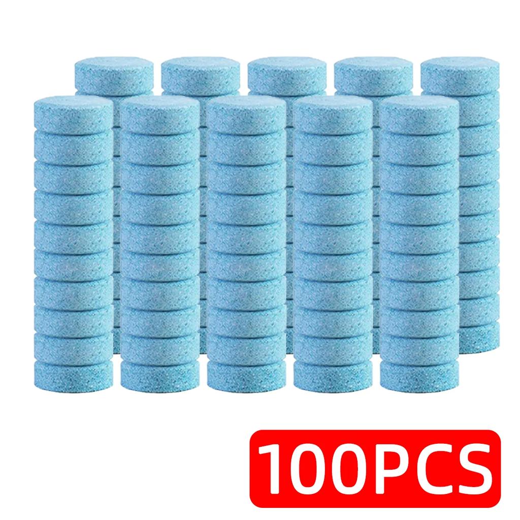10/20/30/100pcs Glass Cleaner Practical Clean Effervescent Tablets Home Furnishing Car Use Strong Cleaning Solid Bath Of Glass