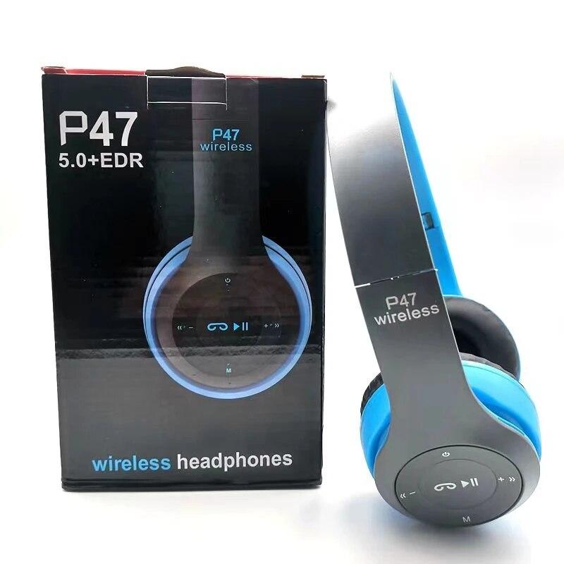 Zestaw słuchawkowy Stereo P47 5.0 Zestaw słuchawkowy Bluetooth Seria Składana Bezprzewodowy Sportowy Zestaw Słuchawkowy do Gier dla iPhone'a XiaoMi