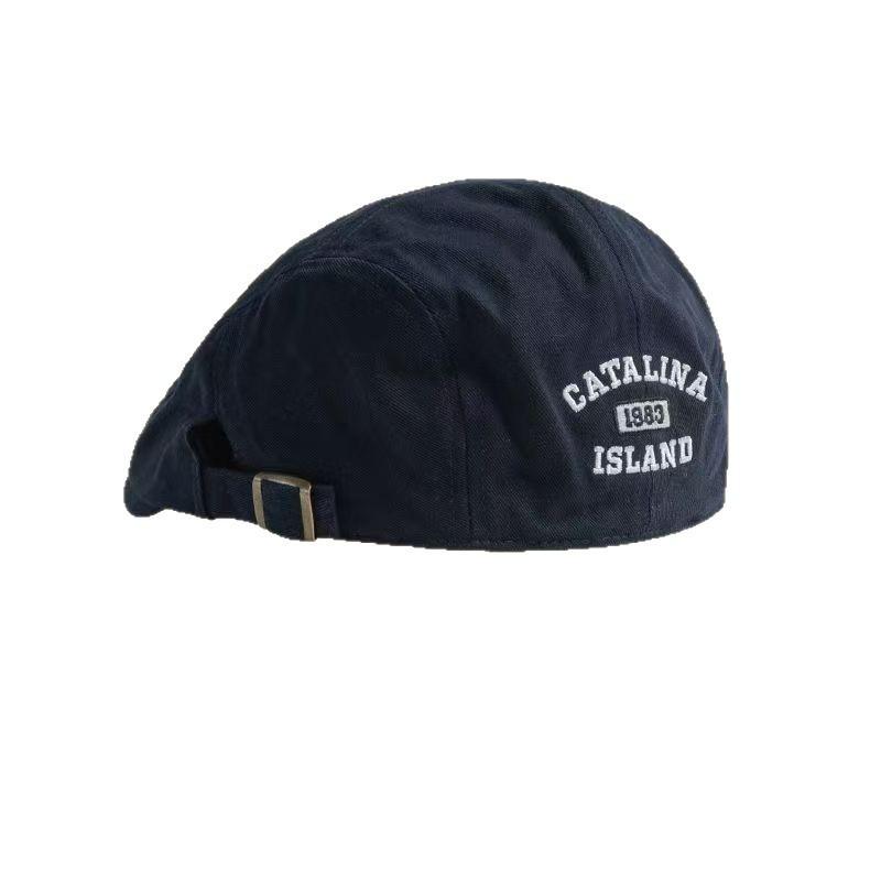 Trendige Retro-Stick-Barettkappe: Vielseitiger Newsboy Schiebermütze