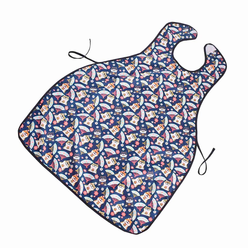 Adult Bib for Elderly Anti Dirty Breathable Soft Reusable Washable   Proof Eating Clothing Protector