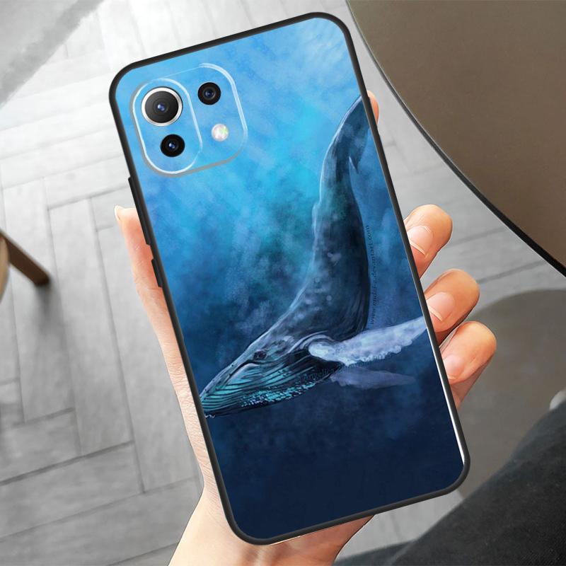 Whale Fish Wave Sea Case For Xiaomi 14 15 17 Ultra 13T 14T 15T Pro POCO F8 Ultra F7 F5 F6 X3 X5 X6 X7 Pro Cover