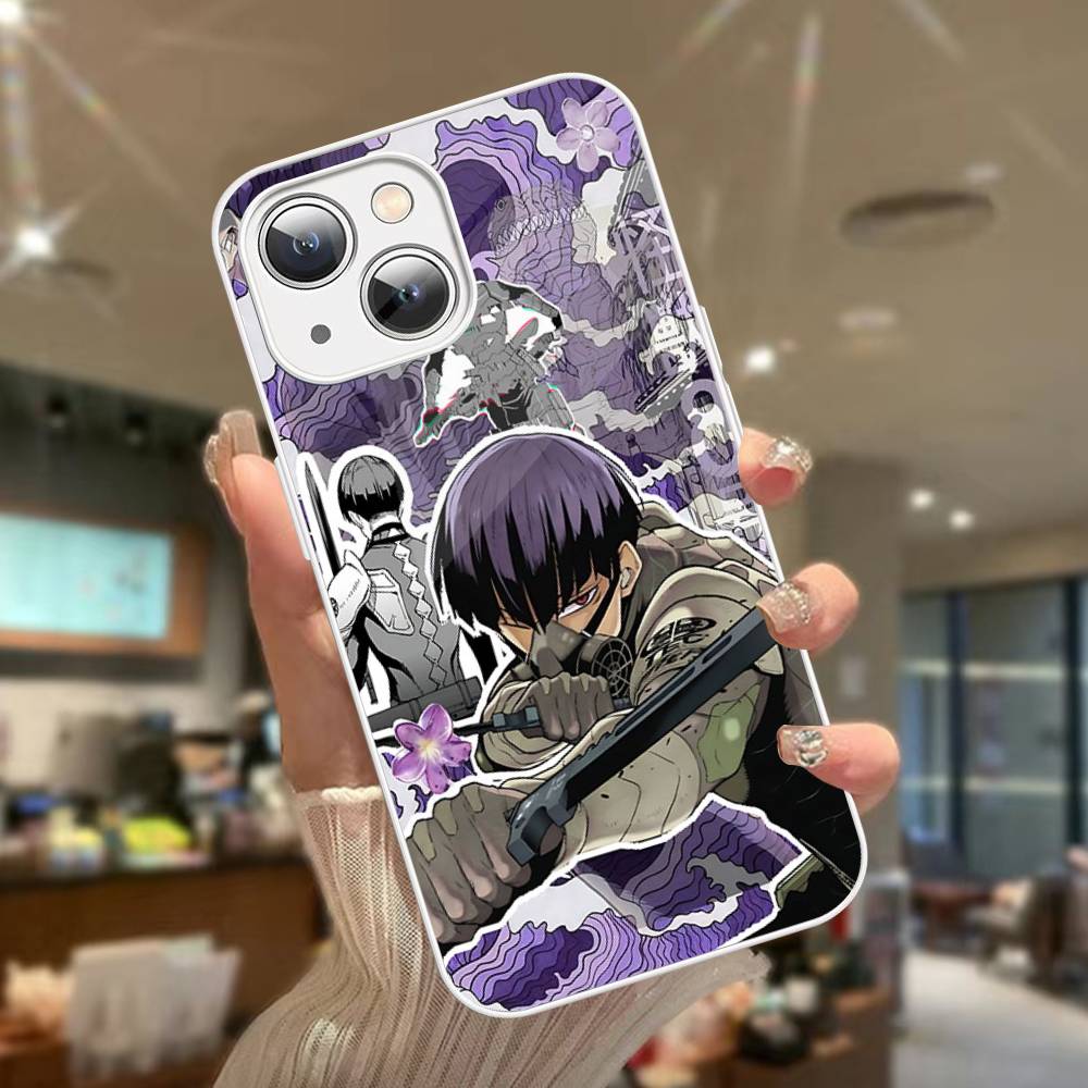 Classic Anime K-kaiju No8 For IPhone 14 13 12 Mini 11 Pro XS Max X XR 14 Plus Tempered Glass Cover