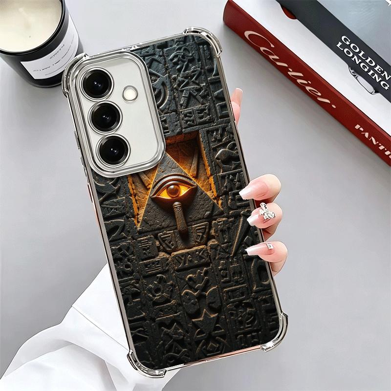 

Egypt Eye of Horus Anubis Plating Phone Case For Samsung A17 A07 A37 A57 A16 A56 A15 A55 A14 A54 A13 A53 A26 A36 A25 A35 A24 A34 Samsung A55