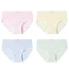 Langsha Girls' Summer Thin Mesh Antibacterial Cotton Briefs 4-Pack