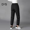 Women Winter Pants Elastic High Waist Quilted Pants Diamond-shaped Texture Design Thickened Warm Sweatpants