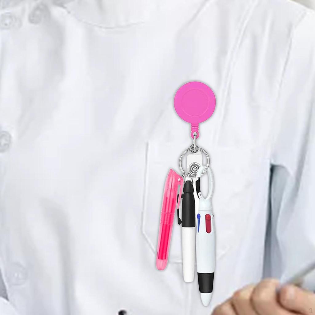 Sjuksköterska indragbar märkeshållare Shuttle Pen Party Favor Portable Nurses Day Gift