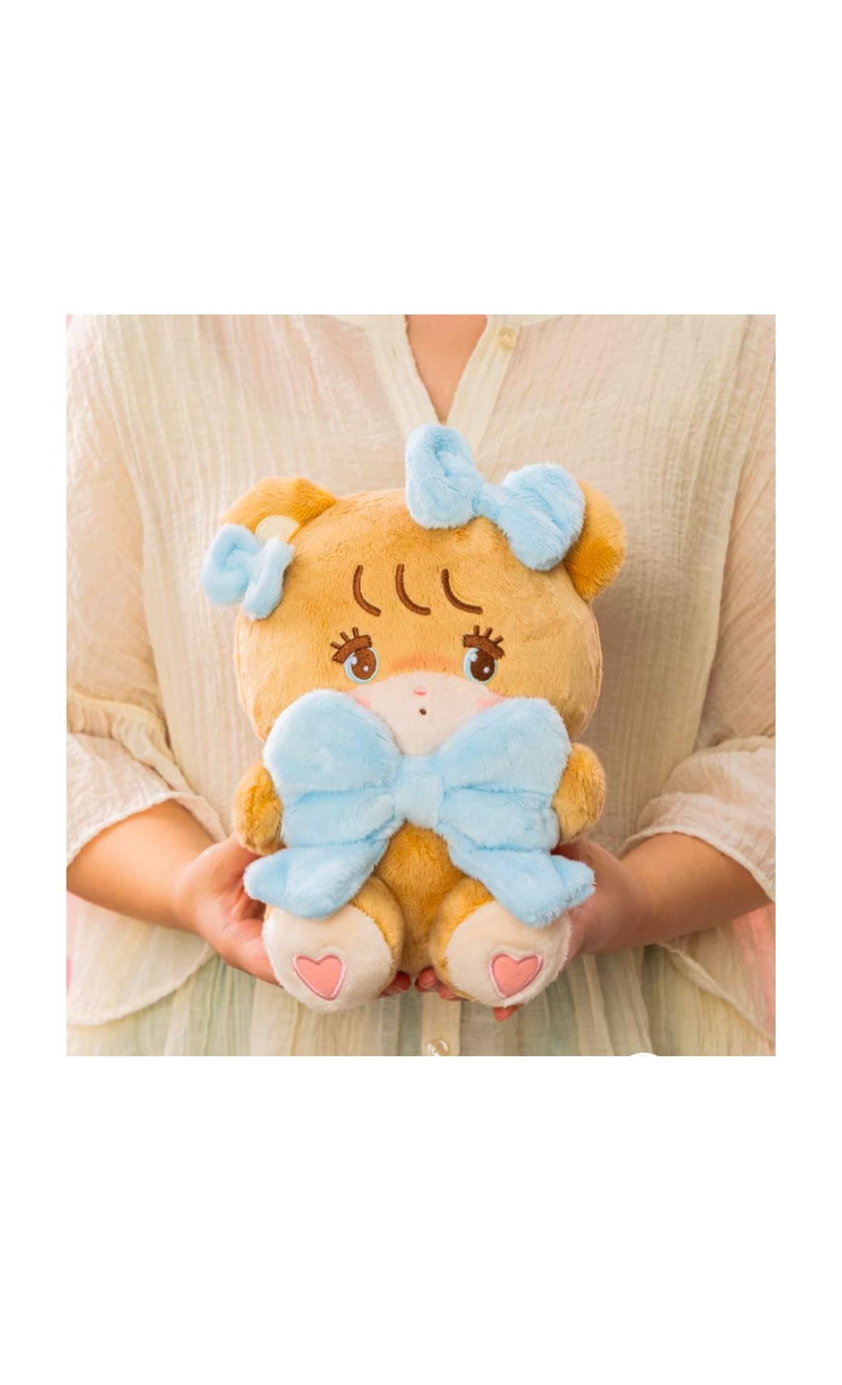 

Hug Ribbon Plush Toy Big Ribbon Official Goods 20cm Approx. (Latte)