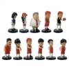 8 Pcs/Set Slam Dunk Series Anime Figures 6.5-7.5cm Sakuragi Hanamichi Rukawa Kaede Q Version Standing Posture Model Ornaments