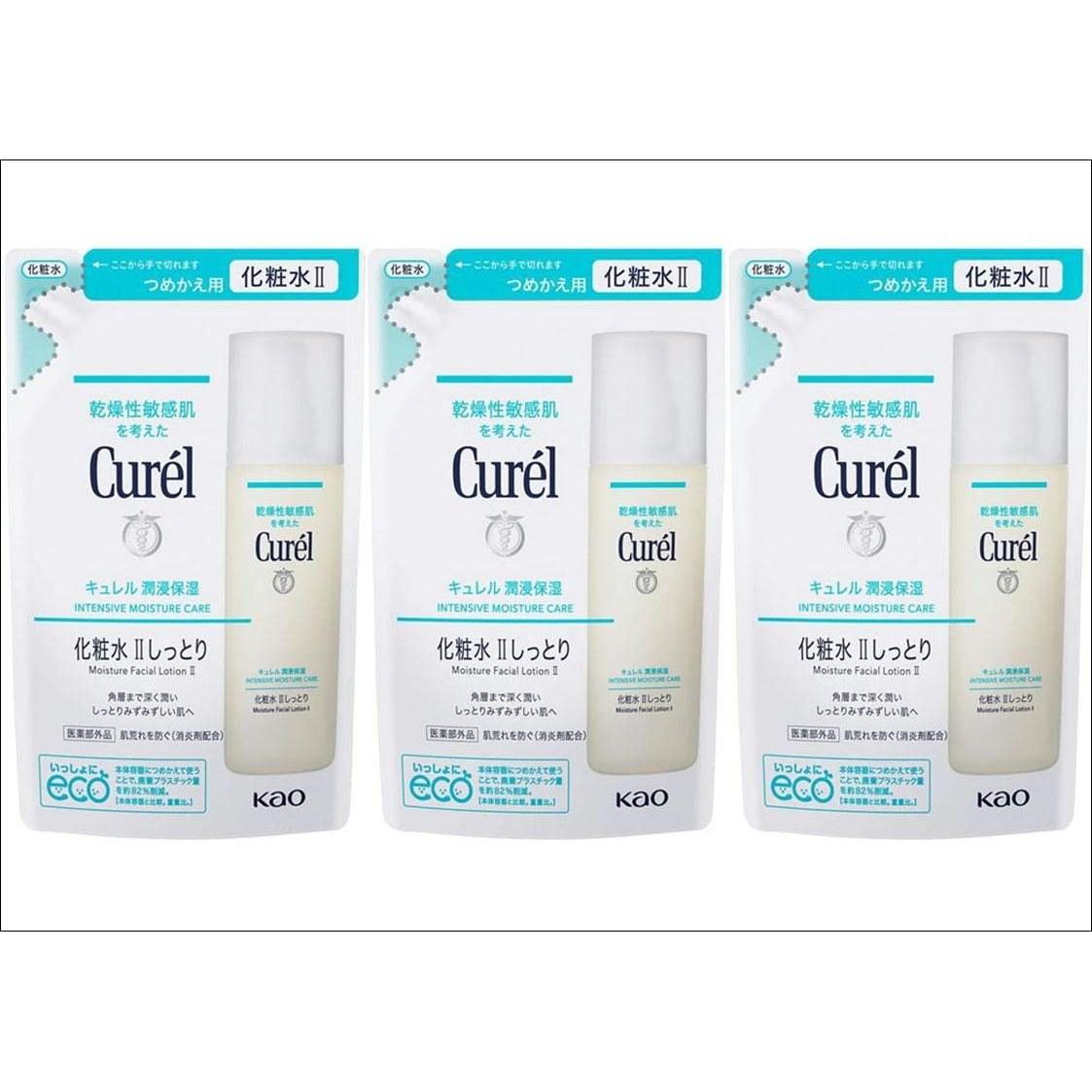 Set 3 Curel Moisturizing Lotion II Refill 130ml x