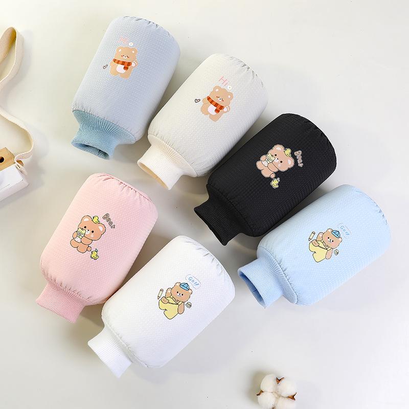 

Новые зимние детские ветрозащитные теплые манжеты: Милый вышитый стиль с нитками для мальчиков и девочек One Size