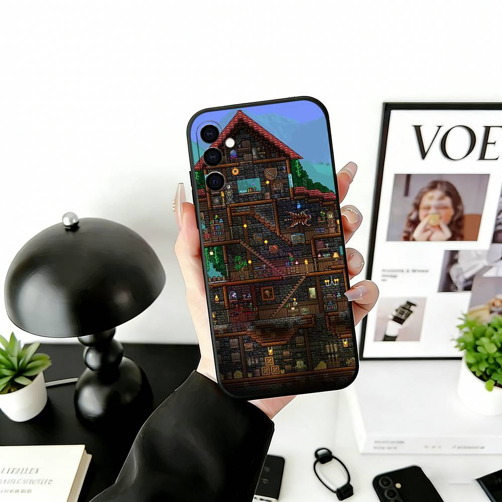T-Terraria G-Spiel Handyhülle Für Samsung Galaxy A73,A72,A71,A70,A53,A52,A51,Weiche Silikon Schwarze Hülle