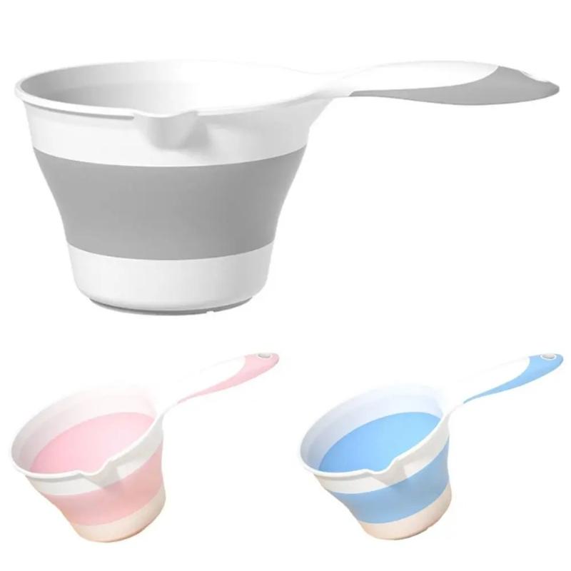 Foldable Kitchen Water Ladle, Portable, Can Be Hung, Floating, Suitable for Watering Plants, Washing Hair, or As a Drinking Cup